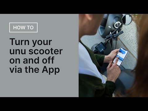 Turn your unu scooter on and off via the App