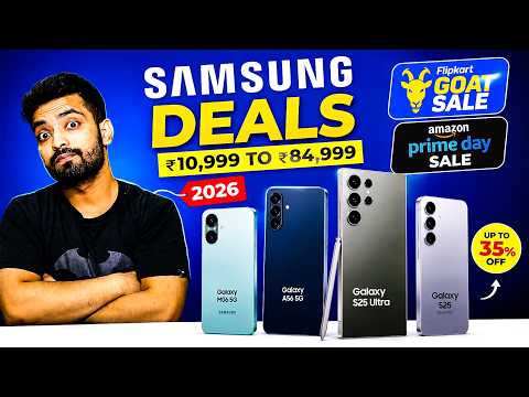 Samsung Phone Deals & Price Drop 2026 🔥 Flipkart GOAT Sale + Prime Day Sale | Best Samsung Phones