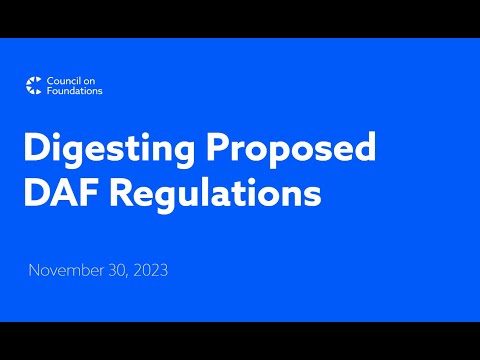 Digesting Proposed DAF Regulations