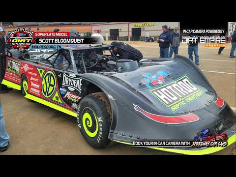 Hot Laps with Scott Bloomquist at the Bristol Dirt Nationals - In-Car Camera - dirt track racing video image