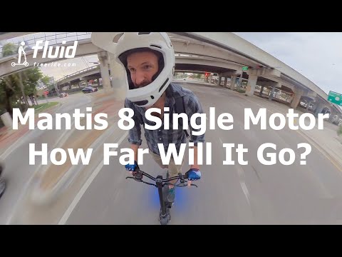 Mantis 8 Single Motor Electric Scooter Range Test