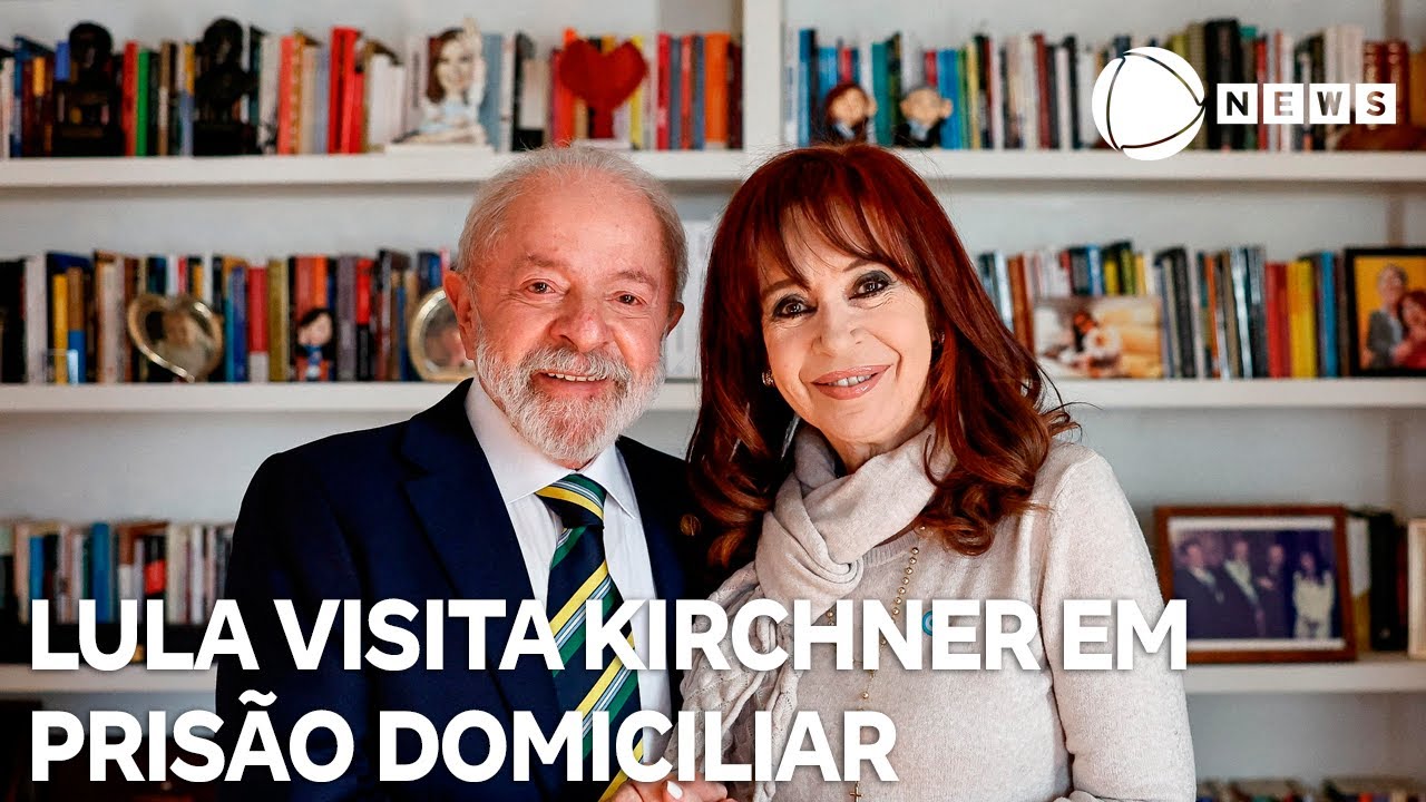 Lula visita Cristina Kirchner em prisão domiciliar