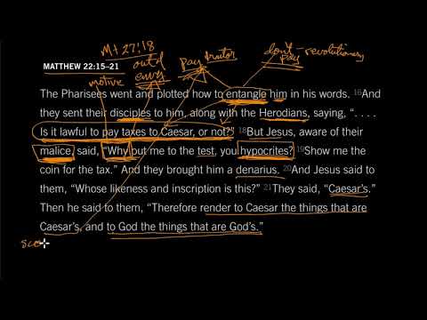 Render to Caesar: Matthew 22:15-21