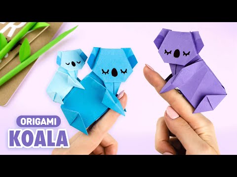Оригами Коала из бумаги | Игрушка из бумаги | Origami Paper Koala