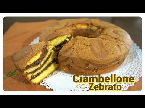 Ciambellone zebrato leggerissimo senza burro e lievito