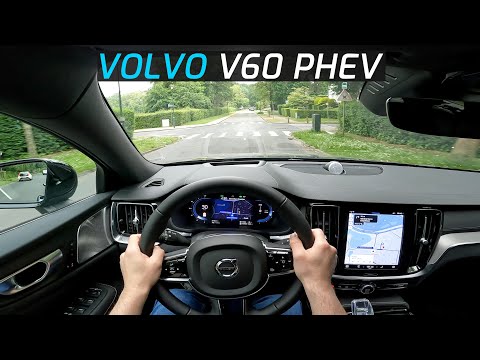 2024 VOLVO V60 T6 RECHARGE PLUG-IN HYBRID 350 HP POV TEST DRIVE