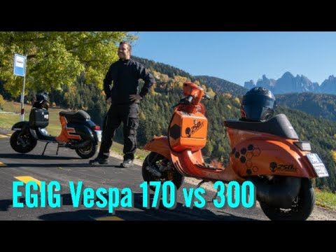 SLUK | EPIC VESPA Egig 170 vs Egig 300 road test CAPTIONS ON!