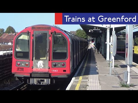 London Underground Central Line Trains At Greenford