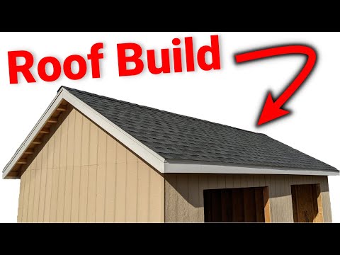How I Built a Shed: Building the Roof - Plywood, Facia, Drip Edge and Shingles