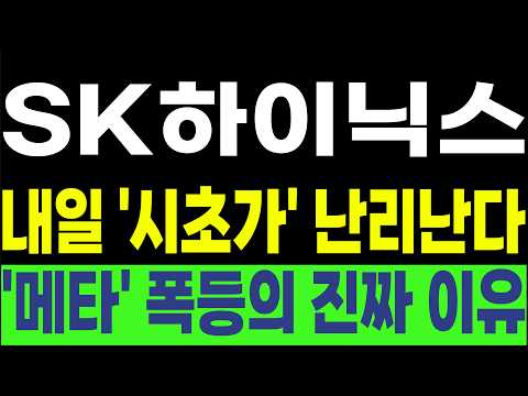 [SK하이닉스, 한미반도체 , 삼성전자] 💥내일 '시초가' 난리난다💥'메타' 폭등의 진짜 이유! #박부장 [주식]