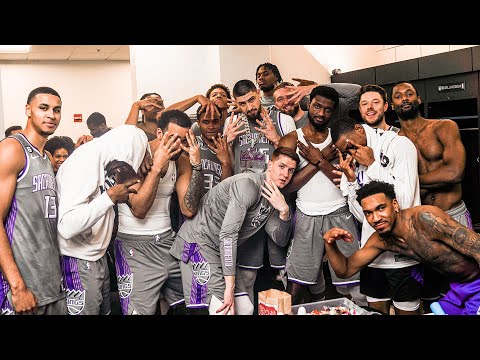 Inside the Kings Locker Room after Clinching a Playoff Berth video clip