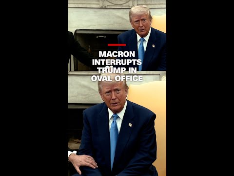 Macron interrupts Trump in Oval Office