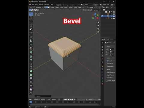 Blender Quick Tools Tutorial Bevel, Extrude & More