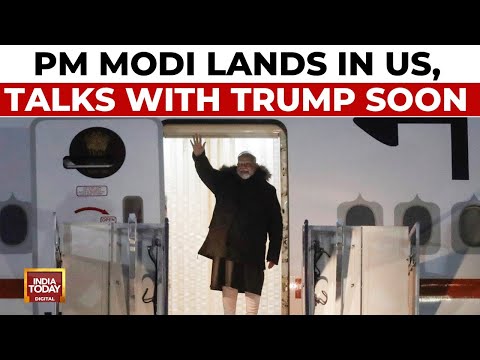 PM Modi's Lands In US | Bilateral Talks With Trump, Possible Meeting With Elon Musk | India Today