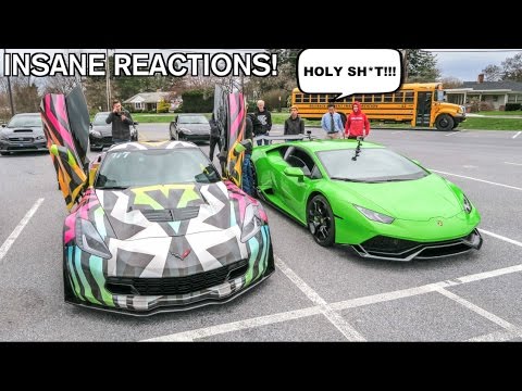 Driving My Lamborghini To High School! Funny Supercar Reactions! - UCtS0JcoBgAIEjmifiip8IJg