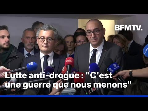 Lutte anti-drogue: la prise de parole de Laurent Nuñez et Gérald Darmanin à Marseille