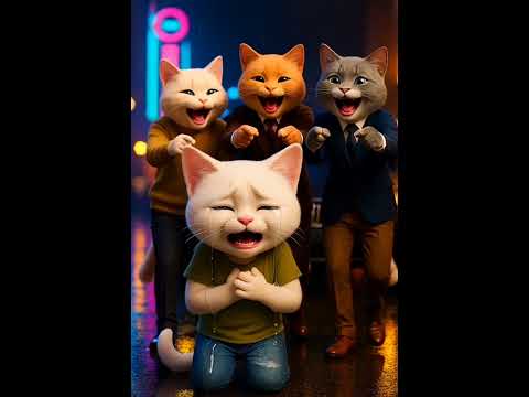 sad reality story of the poor and homeless cat: #aianimation2025.😭😭😭😭😭 #cat