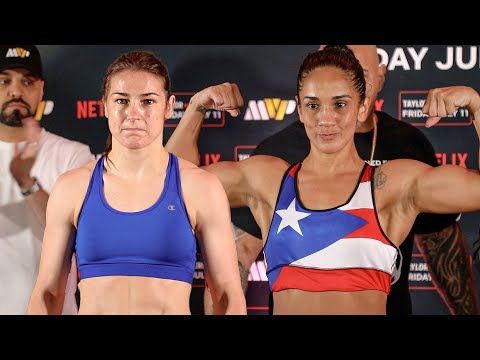 Katie Taylor vs. Amanda Serrano 3 • OFFICIAL WEIGH IN • MVP | Netflix Boxing
