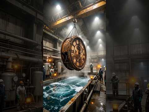 They Put This Rusted Giant Into a Cleaning Tank… THE RESULT 😳🔥