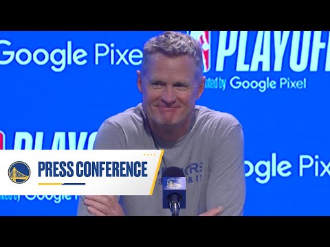 Warriors Talk | Steve Kerr on Stephen Curry's Injury Status, Game Plan for Game 1 - April 15, 2022 video clip