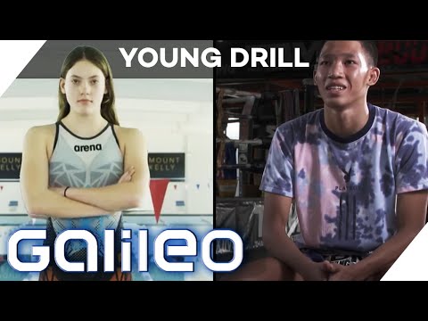 Young Drill: Schwimm-Talent und Kickbox-Maschine | Galileo | 01.01.70 | Staffel 2022, Episode 85