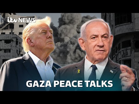 Netanyahu arrives at the White House for Gaza ceasefire talks - Watch LIVE