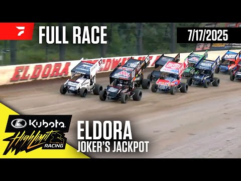 FULL RACE: Joker's Jackpot | Kubota High Limit Racing at Eldora Speedway 7/17/2025 - dirt track racing video image