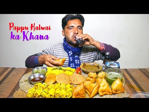 Pappu Halwai ka Desi Ghee ka Massive Food Eating Challenge | Indian Tasty Khana Eating Competition