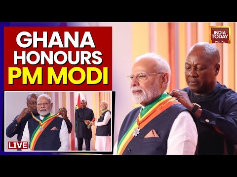 PM Modi Ghana Visit LIVE | Ghana Honours PM Modi With 'Officer Of Order Of The Star' | PM Modi LIVE