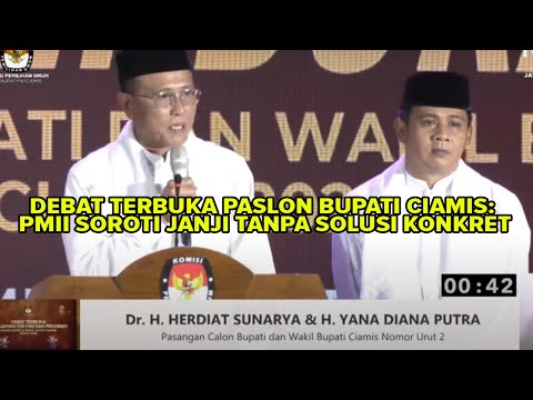 Debat Terbuka Paslon Bupati Ciamis: PMII Soroti Janji Tanpa Solusi Konkret