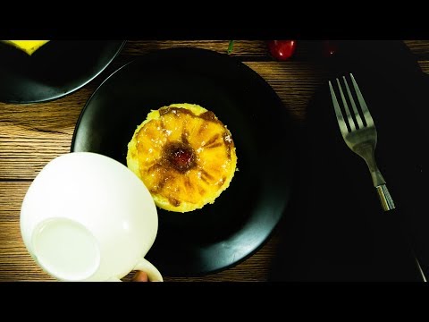 Can you make Upside Down Pineapple Mug Cake (Eggless & No Oven) in less than 2 min ??