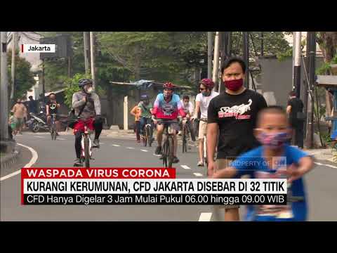 Kurangi Kerumunan, CFD Jakarta Disebar Di 32 Titik
