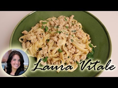 Light Fettuccine Alfredo Recipe - Laura Vitale - Laura in the Kitchen Episode 308 - UCNbngWUqL2eqRw12yAwcICg