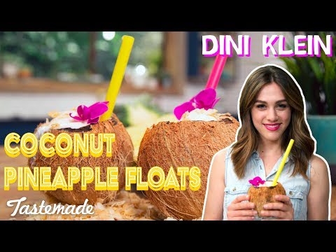 Coconut Pineapple Floats | Dini Klein