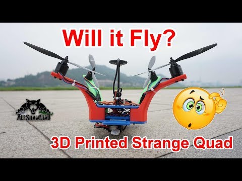 Strange Drones 3D Printed Cruiser Quadcopter Maiden Flight - UCsFctXdFnbeoKpLefdEloEQ
