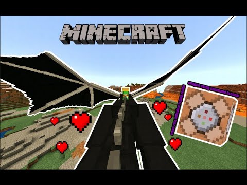 🔥 How to Ride ENDER DRAGON in Minecraft PE using Command blocks! (No mods or add-ons!) 100% WORKING!