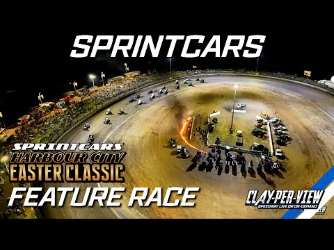 Sprintcars | Harbour City Easter Classic - Gladstone - 20th Apr 2025 | Clay-Per-View - dirt track racing video image