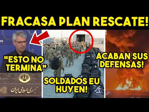 DE ULTIMA HORA! IRAN ATORA A TRUMP, FRACASA PLAN DE RESCATE DE EU. SOLDADOS HUYEN. SE ACABO