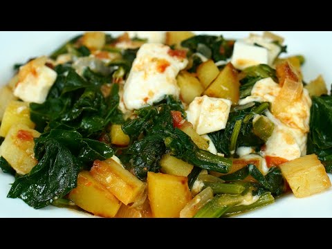 Receta FÁCIL, ECONOMICA y Bien Sabrosa, Papas con Acelgas