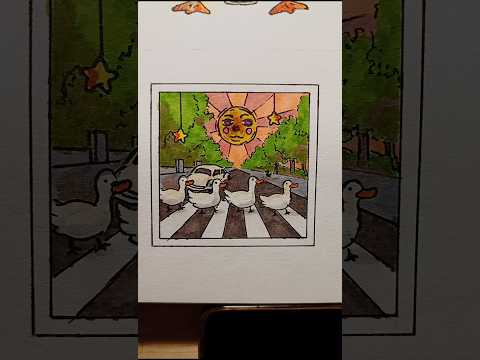 Día 153 | Abbey Road #music #dibujo #pato #art #abbeyroad #draw #artist #thebeatles #arte #memes