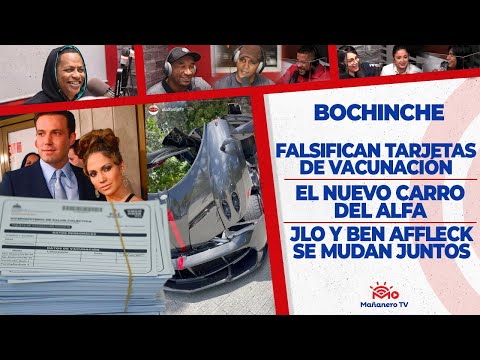 Falsifican Tarjetas de Vacunación - El Nuevo carro del Alfa - Jlo y Ben Affleck