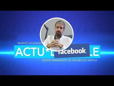 ACTU*DIGITALE - Sortie imminente de Facebook Watch - Market Academy