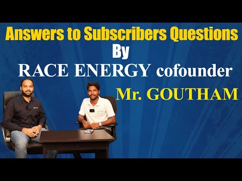 An Interview with RACE ENERGY Cofounder Mr. Goutham | Battery And Its Safety | Electric Vehicles |