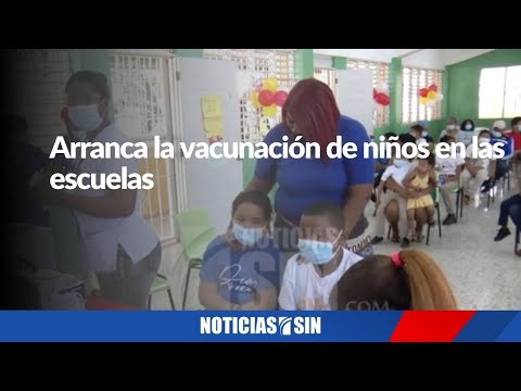 Arranca la vacunación de niños en las escuelas