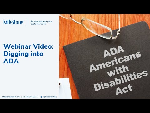 Webinar Video: Digging into ADA