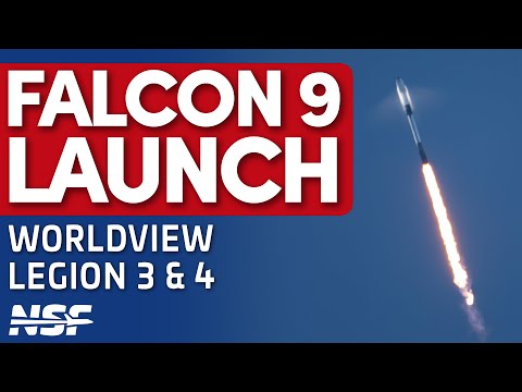 SpaceX Falcon 9 Launches Worldview Legion 3&4