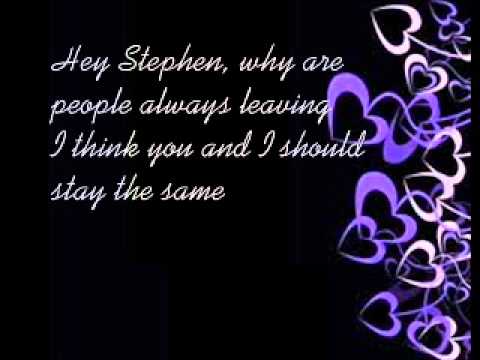 Hey Stephen Taylor Swift lyrics - UCPhs6uUceBd_gYsMBK5gxwQ