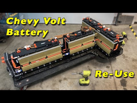 Chevy Volt Battery Pack Disassembly and Reuse | Part 1