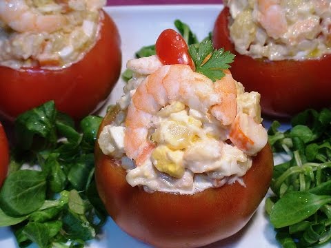 Tomates rellenos de ensalada de marisco ( SUBTITULADO PARA SORDOS) - La Cocina de Loli Domínguez - UC5ONfXPjWgqElh0NZaRJ1tg