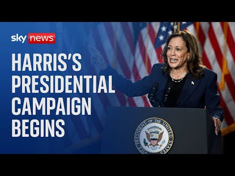 Kamala Harris hits the campaign trail in her first rally in Wisconsin